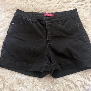 Wax Jean Women's Black Jean Shorts